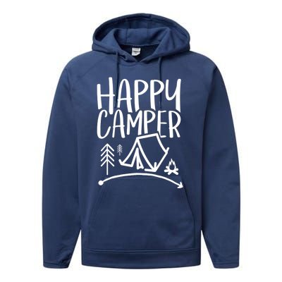 Happy Camper Camping Vacation For, Wo, And Performance Fleece Hoodie