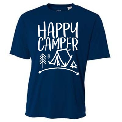 Happy Camper Camping Vacation For, Wo, And Cooling Performance Crew T-Shirt