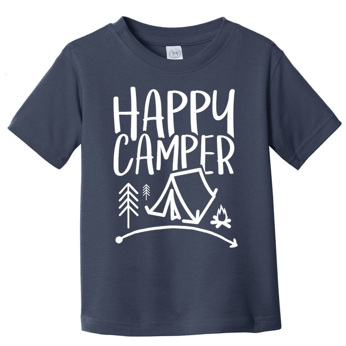 Happy Camper Camping Vacation For, Wo, And Toddler T-Shirt