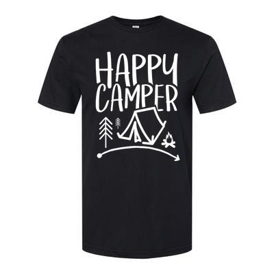 Happy Camper Camping Vacation For, Wo, And Softstyle CVC T-Shirt