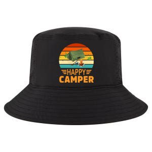 Happy Camper Camp Camper Camping Campfire Graphic Gift Cool Comfort Performance Bucket Hat