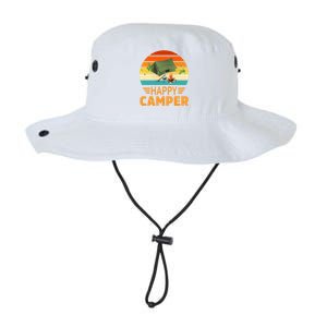 Happy Camper Camp Camper Camping Campfire Graphic Gift Legacy Cool Fit Booney Bucket Hat