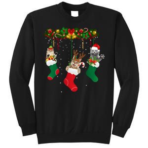 Hanging Cats Christmas Stockings Sweatshirt