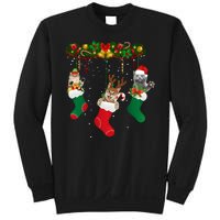 Hanging Cats Christmas Stockings Sweatshirt