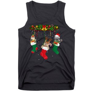 Hanging Cats Christmas Stockings Tank Top