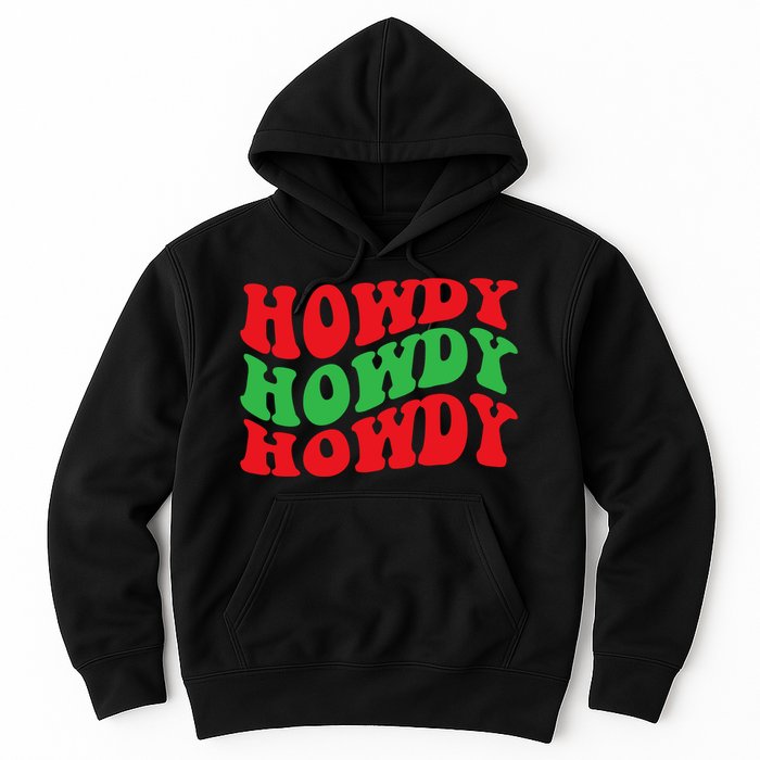 Howdy Christmas Cowgirl Southern Western Girl Country Rodeo Hoodie