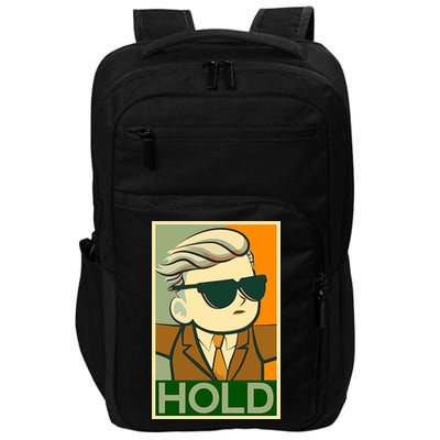 Hold Crypto Currency Cartoon Impact Tech Backpack
