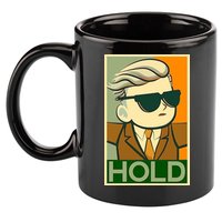 Hold Crypto Currency Cartoon 11oz C Handle Ceramic Mug