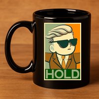 Hold Crypto Currency Cartoon 11oz C Handle Ceramic Mug