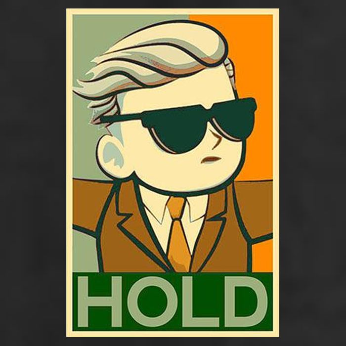 Hold Crypto Currency Cartoon 11oz C Handle Ceramic Mug