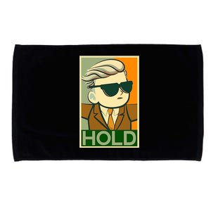 Hold Crypto Currency Cartoon Microfiber Hand Towel