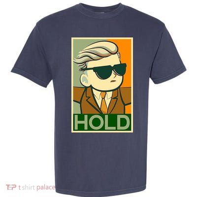 Hold Crypto Currency Cartoon Garment-Dyed Heavyweight T-Shirt