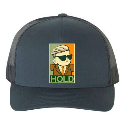 Hold Crypto Currency Cartoon Yupoong Adult 5-Panel Trucker Hat