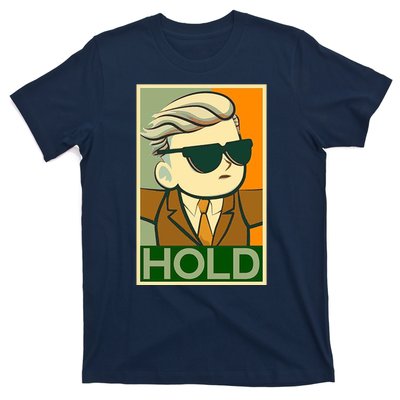 Hold Crypto Currency Cartoon T-Shirt