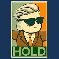 Hold Crypto Currency Cartoon V-Neck T-Shirt