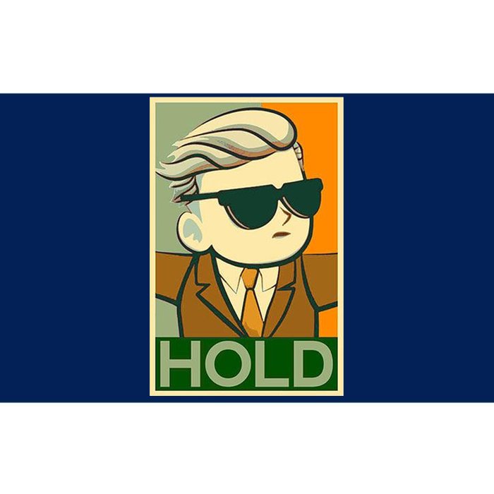 Hold Crypto Currency Cartoon Bumper Sticker