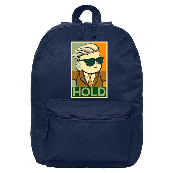 Hold Crypto Currency Cartoon 16 in Basic Backpack