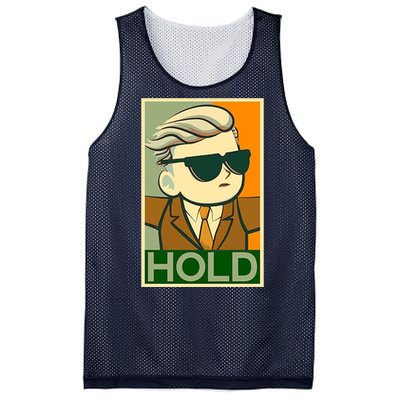 Hold Crypto Currency Cartoon Mesh Reversible Basketball Jersey Tank