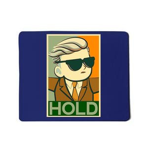 Hold Crypto Currency Cartoon Mousepad