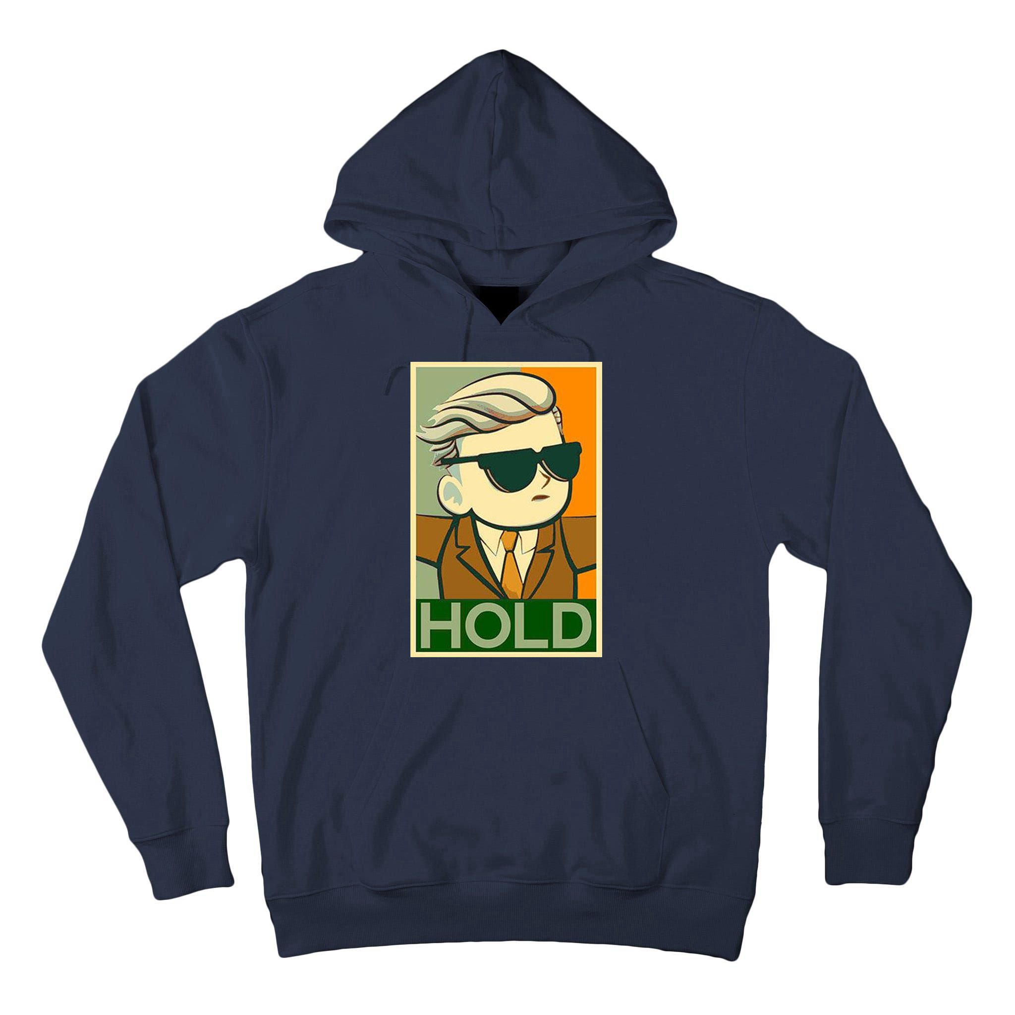 Hold Crypto Currency Cartoon Tall Hoodie