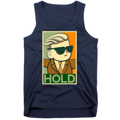 Hold Crypto Currency Cartoon Tank Top