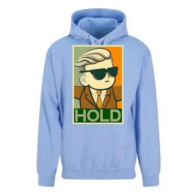 Hold Crypto Currency Cartoon Unisex Surf Hoodie