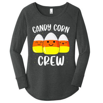 Halloween Candy Corn Crew Costume Fun Friends Outfit Women's Perfect Tri Tunic Long Sleeve Shirt