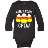 Halloween Candy Corn Crew Costume Fun Friends Outfit Baby Long Sleeve Bodysuit