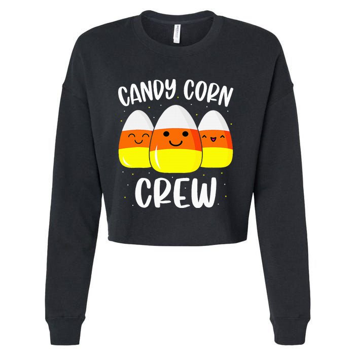 Halloween Candy Corn Crew Costume Fun Friends Outfit Cropped Pullover Crew