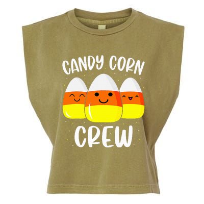 Halloween Candy Corn Crew Costume Fun Friends Outfit Garment-Dyed Women's Muscle Tee