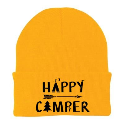 Happy Camper Camping Gift Camp Gift Knit Cap Winter Beanie