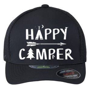 Happy Camper Camping Gift Camp Gift Flexfit Unipanel Trucker Cap