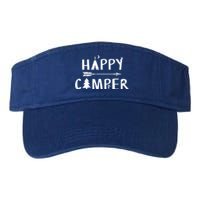 Happy Camper Camping Gift Camp Gift Valucap Bio-Washed Visor