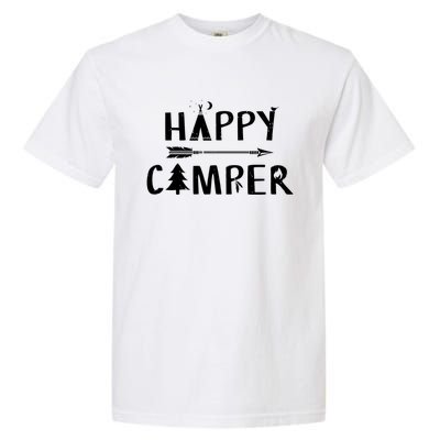 Happy Camper Camping Gift Camp Gift Garment-Dyed Heavyweight T-Shirt