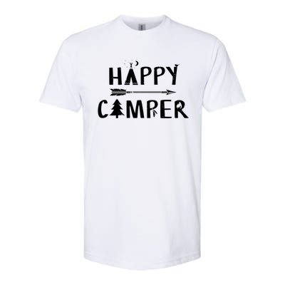 Happy Camper Camping Gift Camp Gift Softstyle CVC T-Shirt