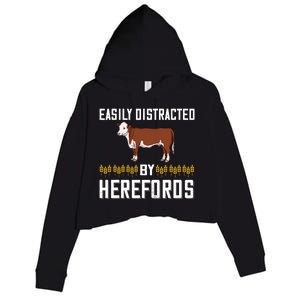 Hereford Cow Cattle Bull Beef Farm Crop Fleece Hoodie