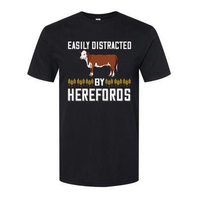 Hereford Cow Cattle Bull Beef Farm Softstyle® CVC T-Shirt