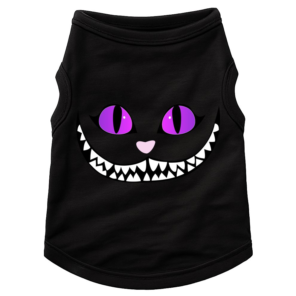 Halloween Cheshire Cat Grinning Smile Wonderland Floating Doggie Tank