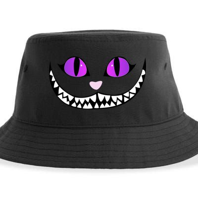 Halloween Cheshire Cat Grinning Smile Wonderland Floating Sustainable Bucket Hat