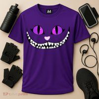 Halloween Cheshire Cat Grinning Smile Wonderland Floating Performance Shirt