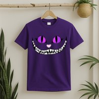 Halloween Cheshire Cat Grinning Smile Wonderland Floating T-Shirt