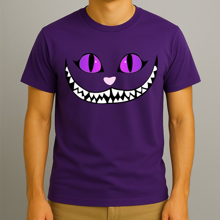 Halloween Cheshire Cat Grinning Smile Wonderland Floating T-Shirt