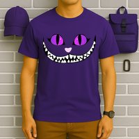 Halloween Cheshire Cat Grinning Smile Wonderland Floating T-Shirt