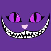 Halloween Cheshire Cat Grinning Smile Wonderland Floating T-Shirt