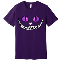 Halloween Cheshire Cat Grinning Smile Wonderland Floating Premium T-Shirt