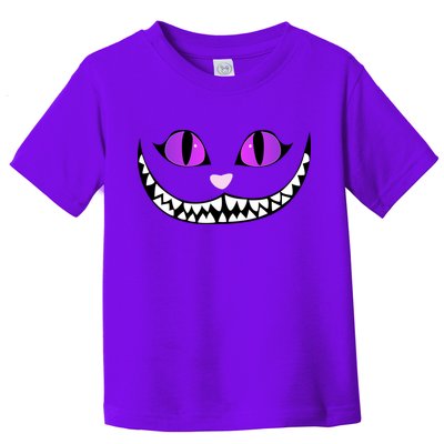 Halloween Cheshire Cat Grinning Smile Wonderland Floating Toddler T-Shirt