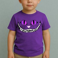 Halloween Cheshire Cat Grinning Smile Wonderland Floating Toddler T-Shirt