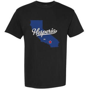 Hesperia California CA Map Garment-Dyed Heavyweight T-Shirt