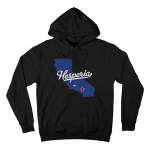 Hesperia California CA Map Hoodie