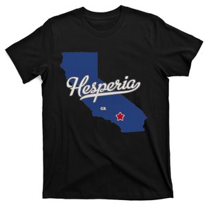 Hesperia California CA Map T-Shirt